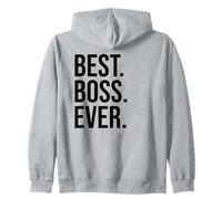 Best Boss Ever Shirt That Says Boss Funny World's Best Boss Felpa con Cappuccio