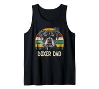 Best Boxer Dog Dad Ever Vintage Festa del papà amante dei cani Canotta
