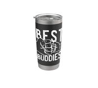Best Buddies Hands Fathers and Sons Uncle Nephew Meme Bicchiere termico in acciaio inox doppia parete