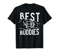 Best Buddies Hands Fathers And Sons Uncle Nephew Meme Maglietta
