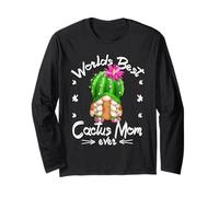 Best Cactus Mom Gnomie for Cactus Lover Cute Succulent GNOME Maglia a Manica