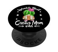 Best Cactus Mom Gnomie For Cactus Lover Cute Succulent Gnome PopSockets PopGrip Adesivo