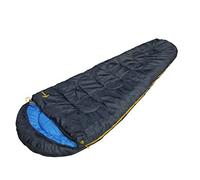 Best Camp Timbarra Sacco a Pelo, Blu Scuro/Celeste, 220 X 80/55 cm