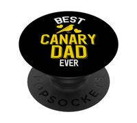 Best Canary Dad Ever Carino Canarino Con Cuori PopSockets PopGrip Adesivo