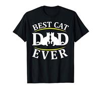 Best Cat Dad Ever Animal Lover Maglietta