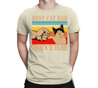 Best Cat Dad Ever Father Day T-Shirt Caring Dad Daddy Papa Amazing Men Top #FD