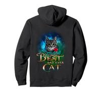 Best Cat Dad Ever Funny Kitten Tabby Cat for Fathers Day Felpa con Cappuccio