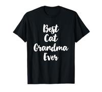 Best Cat Grandma Ever Family Funny Cute Maglietta