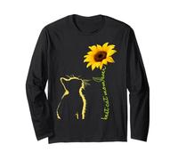 Best Cat Mom Ever Girasole Mamma Gatto Festa della Mamma Maglia a Manica