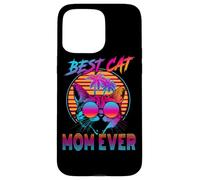Best Cat Mom Ever Vintage 80s Funny Mothers Day Cat Lover Custodia per iPhone 15 Pro Max
