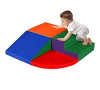 Best Choice Products 4 pezzi bambini arrampicata & crawl morbida schiuma blocco attività strutture gioco per lo sviluppo del bambino, coordinazione dei colori, abilità motorie, multicolore