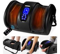 Best Choice Products Massaggiatore per piedi riscaldato, massaggiatore shiatsu per gambe, riflessologia terapeutica, massaggiatore per polpacci con circolazione sanguigna, dolore ai nervi,
