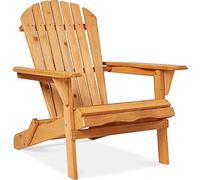 Best Choice Products SKY2253 Outdoor patio Lawn Deck pieghevole sedia in legno Adirondack
