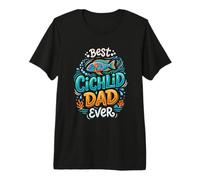 Best Cichlid Dad Ever Fishkeeping Cichlid Keeper Acquariofilo Maglietta Premium