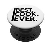 Best Cook Ever, Uomini e Donne, Divertente, Chef, Culinario, Cucina PopSockets PopGrip Adesivo