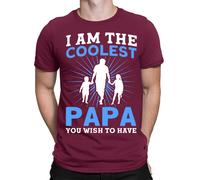 Best Coolest Papa Father Day T-Shirt Caring Dad Daddy Amazing Men T-Shirt #FD
