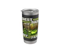 Best Dad By Par Disc Golf Dad for men Father's Day Golf Bicchiere termico in acciaio inox doppia parete