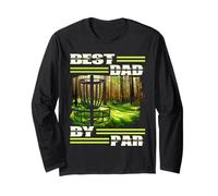 Best Dad By Par Disc Golf Dad for Men Father's Day Golf Maglia a Manica