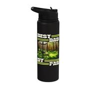 Best Dad By Par Disc Golf Dad for men Father's Day Golf Stainless Steel Insulated Water Bottle