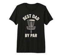 Best Dad By Par Disc Golf per la Festa del papà Funny Disk Golf Maglietta Premium