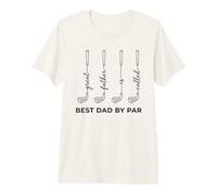 Best Dad By Par Funny Golf Father Maglietta Premium