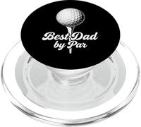 Best Dad By Par Funny Golf Father Script Tipografia Design PopSockets PopGrip per MagSafe