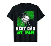 Best Dad By Par Golf Balls Dad for Men Father's Day Golf Maglietta