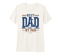 Best Dad by Par Golfing Father Golfer Design Maglietta Premium