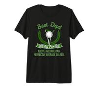 Best Dad by Par Over Average Dad Golfer Golf Green Hole One Maglietta Premium