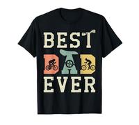 Best Dad Ever Bicicletta Mountain Bike Ciclista Da Corsa Maglietta