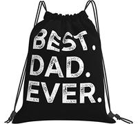 Best Dad Ever Black Zaino Borse Cinch Sack con String Gym Sackpack per Ragazzi Ragazze Donne Uomini