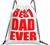 Best Dad Ever Black Zaino Sackpack String Bag Cinch Borsa da spiaggia per lo shopping in palestra Accessori per lo yoga