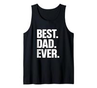 Best Dad Ever Bold Fathers Day Apprezzamento Minimalista Canotta