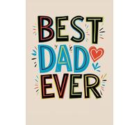 Best Dad Ever Notebook, format A5: Squared Grid Notebook | 50 Sheets (100 Pages) | Glossy Cover | Perfect Gift for Father's Day, Birthday or Everyday Use