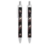 Best Dad Ever Penna a sfera retrattile con bandiera degli Stati Uniti, inchiostro nero fine da 0,5 mm, 2 pezzi, come da foto 2