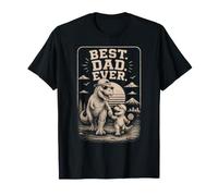Best Dad Ever T Rex Dinosaur Dino Daddy Men Festa del papà Maglietta