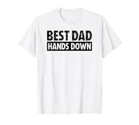 Best Dad Hands Down Father's Day Craft Maglietta