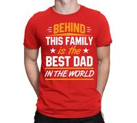 Best Dad In The World Father Day T-Shirt Caring Dad Daddy Papa Maglietta...