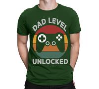 Best Dad Level Unloced Father Day T-Shirt Caring Dad Daddy Maglietta Uomo #FD