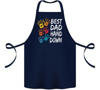 Best Dad Mani Down Festa Del Papà Divertente Cotone Grembiule 100% Biologico