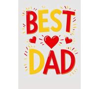 Best Dad Notebook, format A5: Squared Grid Notebook | 100 Sheets (200 Pages) | Glossy Cover | Perfect Gift for Father's Day, Birthday or Everyday Use