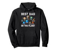 Best Dad On This Planet for Daddy Funny Fathers Day Felpa con Cappuccio
