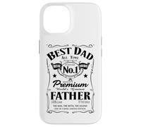 Best Dad Real Hero Father No1 Dad Birthday Fathers Day Custodia per iPhone 14