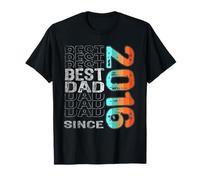 Best Dad Since 2016 per la Festa del papà Migliore del Mondo Maglietta