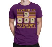 Best Daddy Level Up Father Day T-Shirt Caring Dad Papa Amazing Men T-Shirt #FD