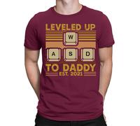 Best Daddy Level Up Father Day T-Shirt Caring Dad Papa Amazing Men T-Shirt #FD