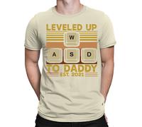 Best Daddy Level Up Father Day T-Shirt Caring Dad Papa Amazing Men T-Shirt #FD