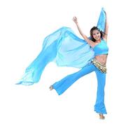 Best Dance Scialle grande velo chiffon da donna con finiture dorate