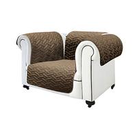 BEST DIRECT STARLYF Sofa 10404-Fodera Protettiva Reversibile per Poltrona 1 Posto, Moderna ed Elegante, Tela, Beige/Marrone