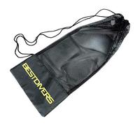 Best Divers Ai0915b, Sacca A Rete Extra 70x30 Cm Unisex Adulto, Nero, Taglia Unica